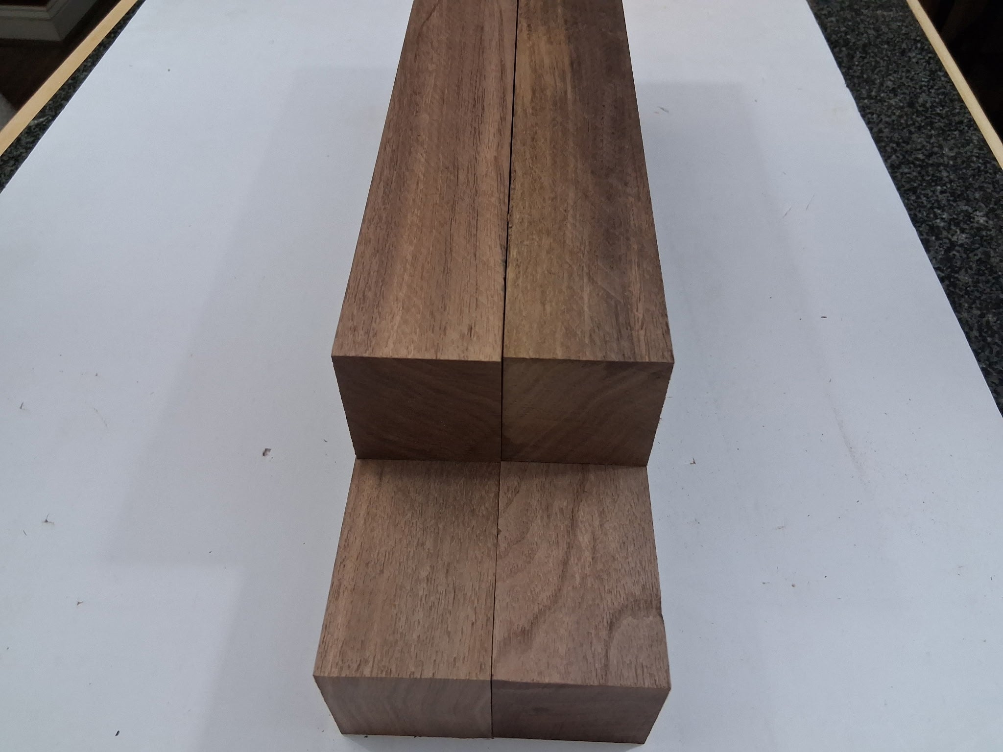 Black Walnut Turning Blanks | 4-Pack Kiln-Dried Hardwood Lumber | 12" x 2" x 2"