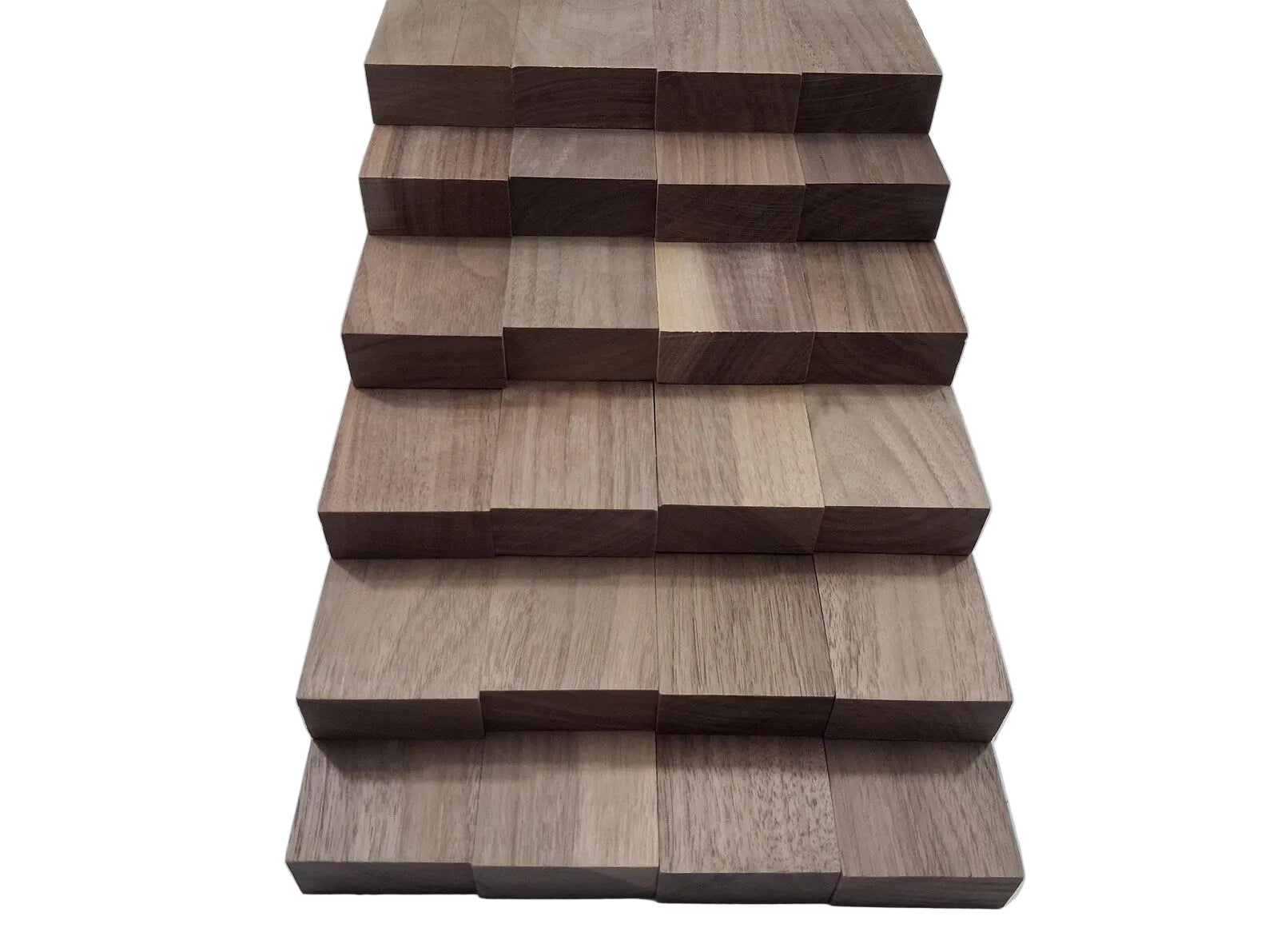 24 Kiln-Dried Black Walnut Craft Wood Boards (18" x 2" x 3/4" +/-1/16")